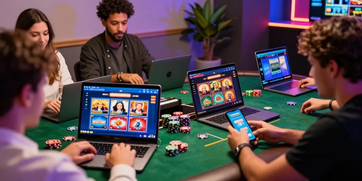 Casino français sans KYC : joueurs profitant d'une expérience de jeu en ligne anonyme et engageante.