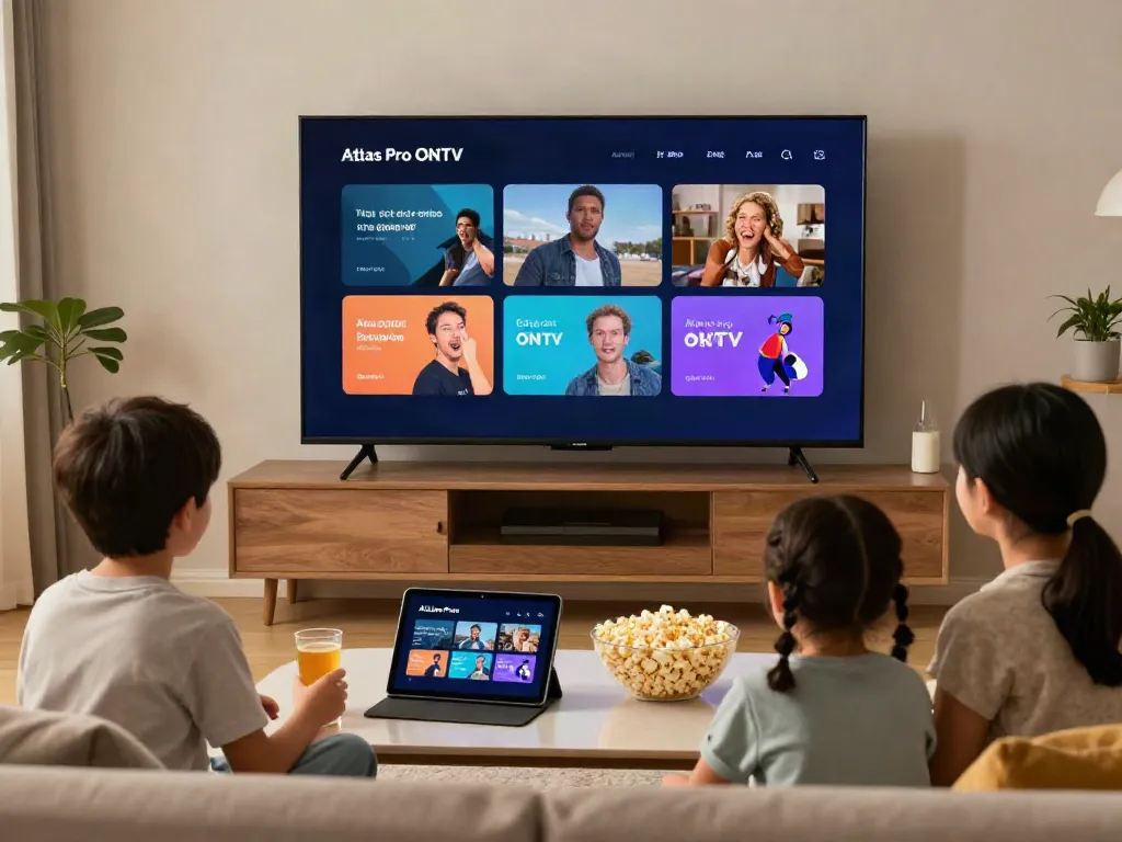 Téléchargez Atlas Pro ONTV pour profiter de soirées cinéma en famille dans un environnement moderne.