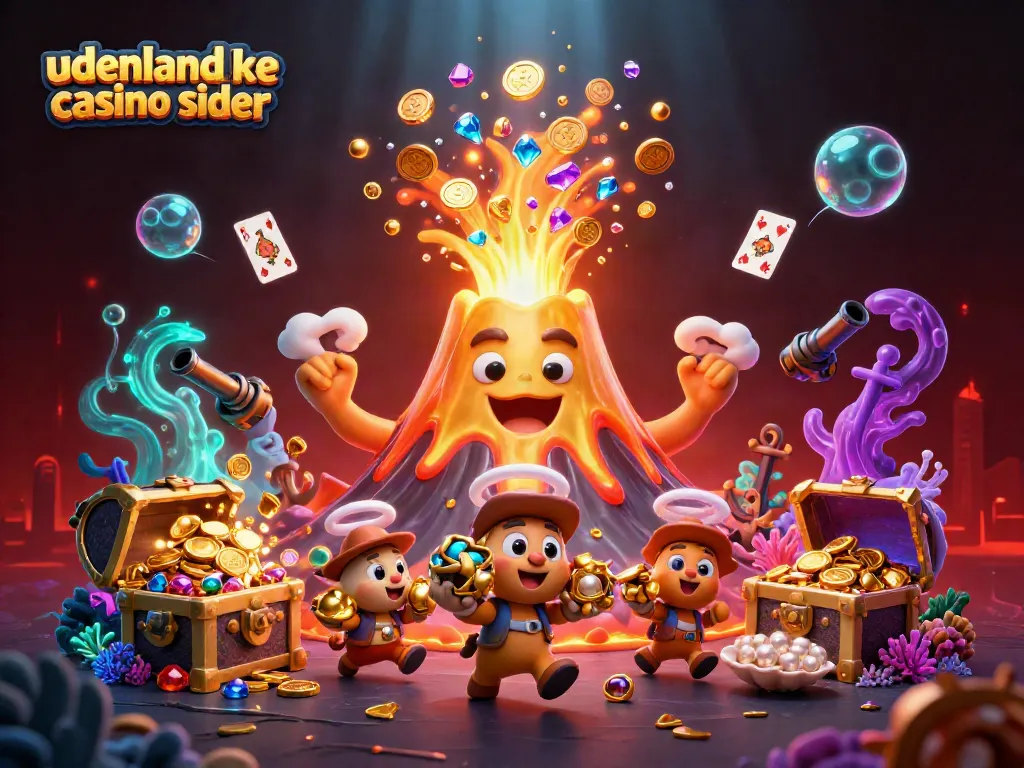 Experience excitement and adventure at udenlandske casino sider with this vibrant 3D illustration.