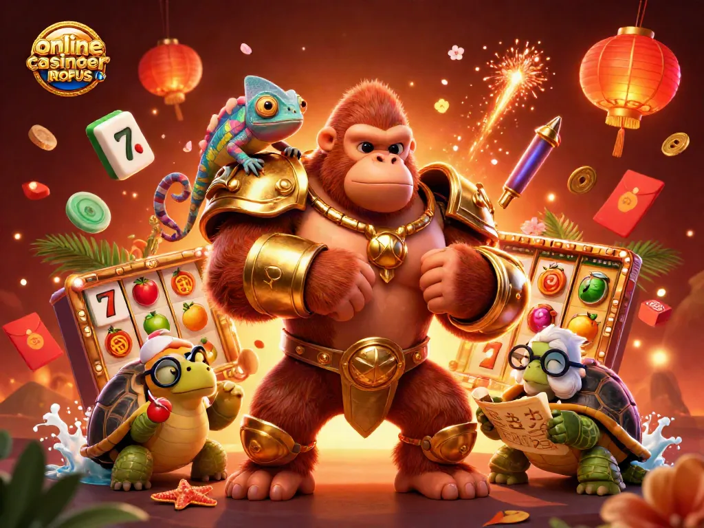 Engage in thrilling games at online casinoer uden ROFUS with vibrant character action and casino elements!