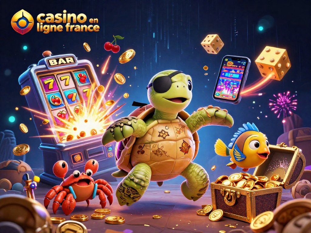 Jouez à des machines à sous sur les plateformes de casino en ligne en France, avec des personnages marins et un trésor éblouissant.