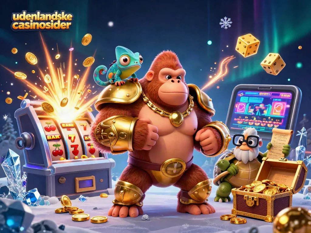 Experience the thrill of udenlandske casino sider with a vibrant jackpot explosion in this 3D illustration.