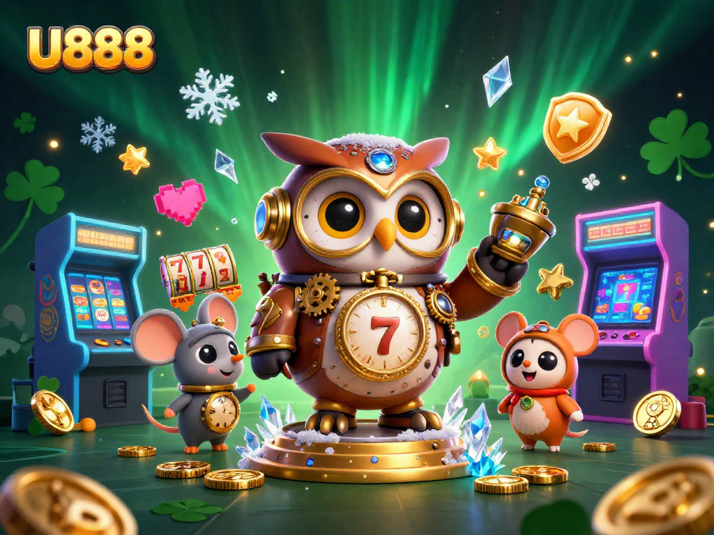 Experience thrilling gameplay at U888 with colorful slot machines and dynamic casino elements.