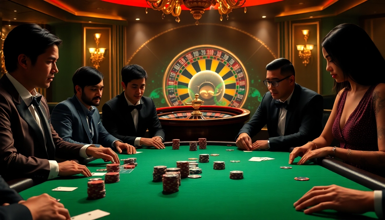 Experience luxury gambling at https://s8s8.org/ with an intense poker game scene showcasing strategy and excitement.