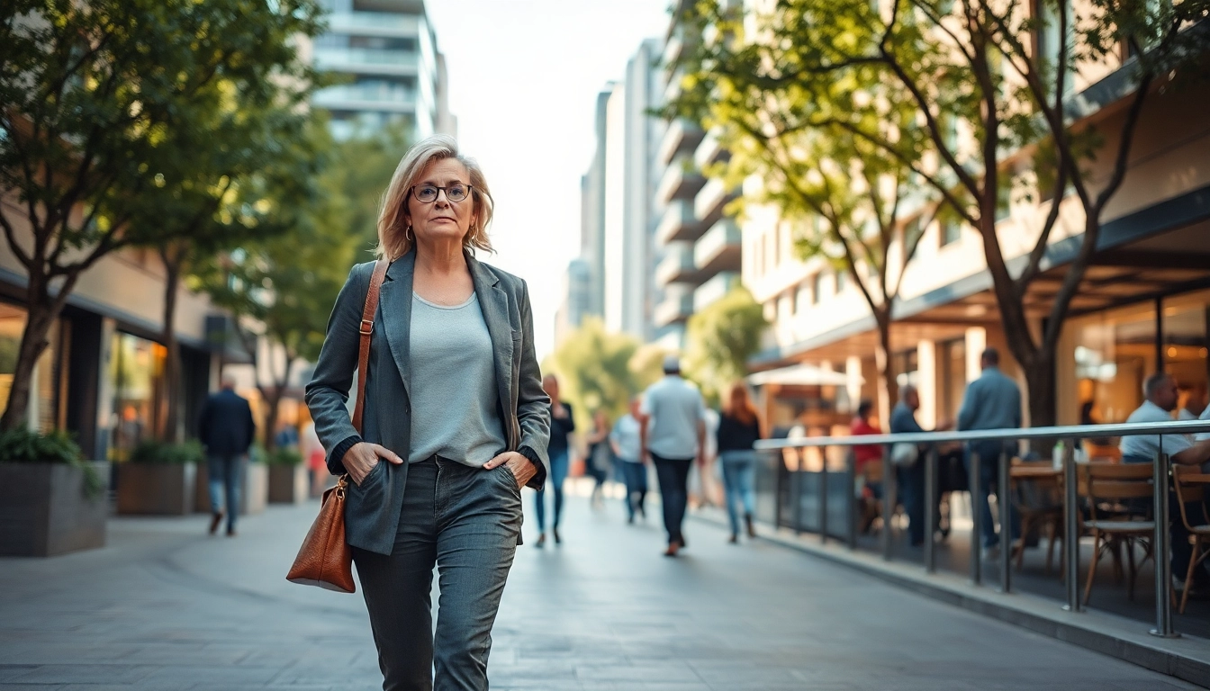 Une illustration de style de vie moderne avec des personnes dans un environnement urbain.