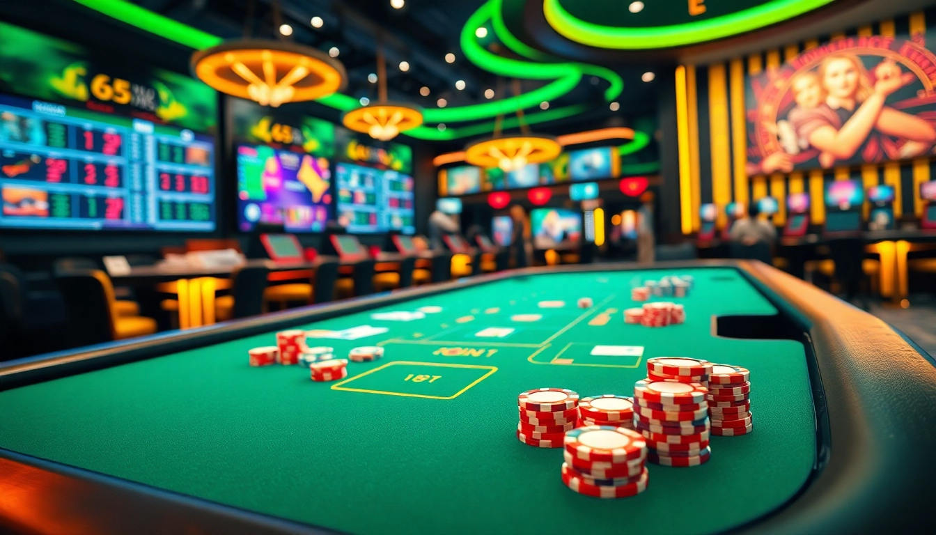 Découvrez le meilleur casino en ligne en belgique avec une table de jeux animée et des couleurs vibrantes.