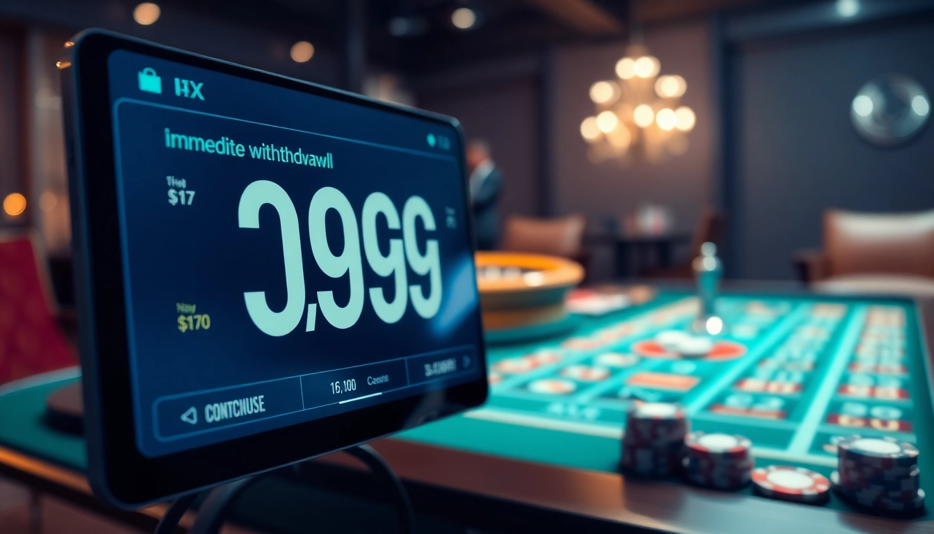 Obtenez des informations sur le casino en ligne retrait immédiat avec une interface numérique attrayante.